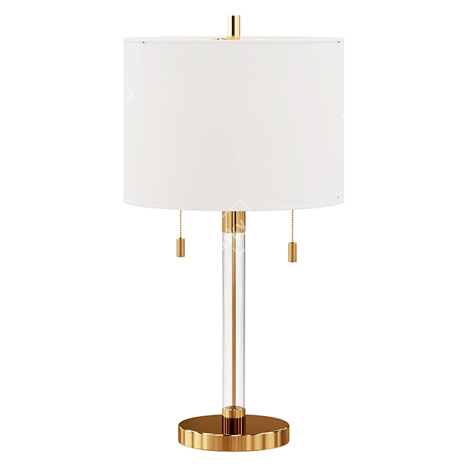 Sleek Metal Table Lamp 3D model image 1
