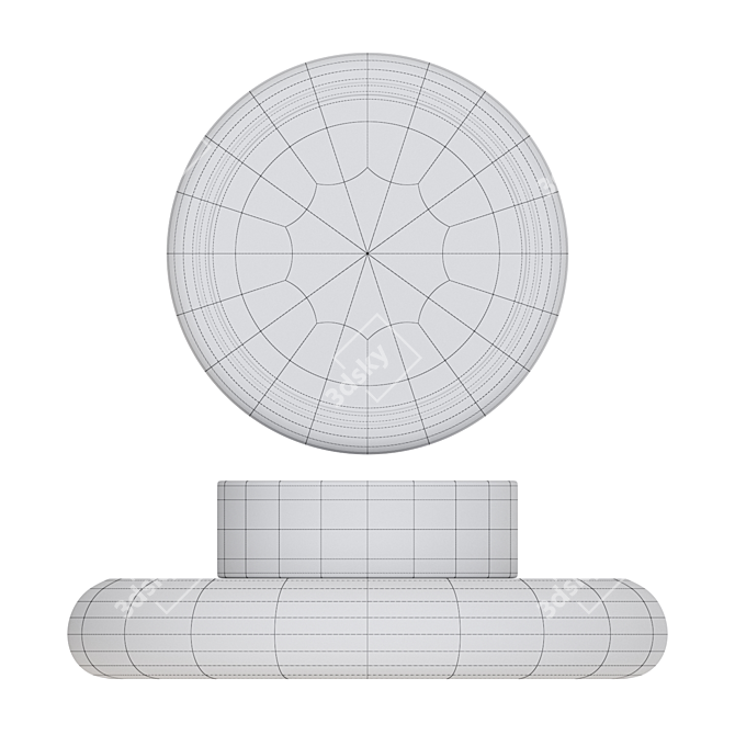 Disco Design LED Spot Lamp 3D model image 3
