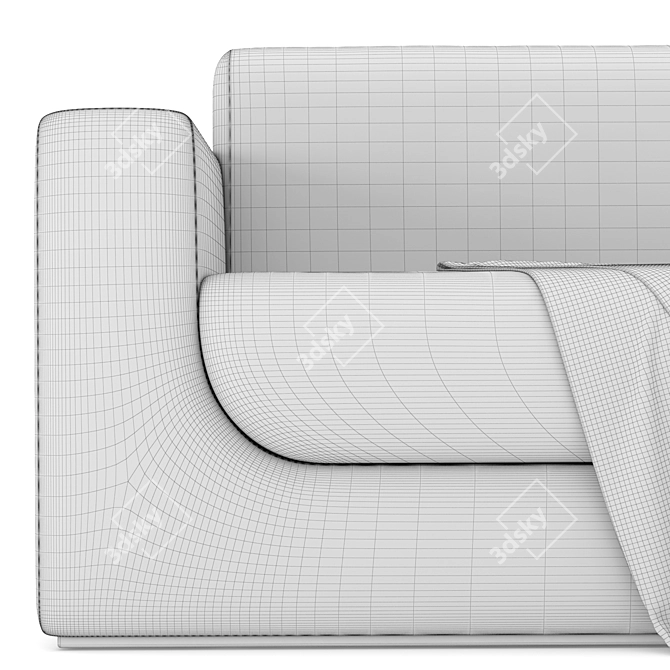 Modern Chic RH Sofa 3D model image 5