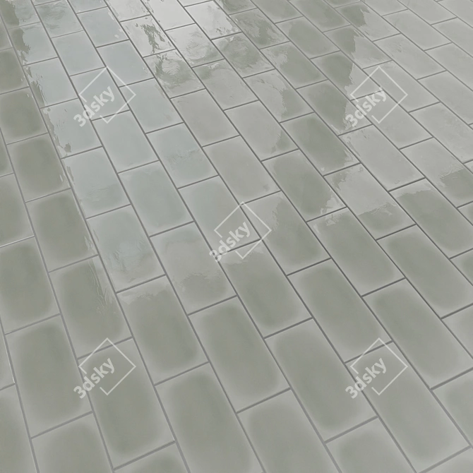 Glossy Avellino Ceramic Wall Tiles 3D model image 4