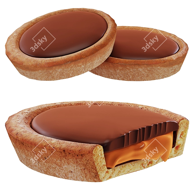 Delicious Cookie Cream 3D Model 3D model image 1
