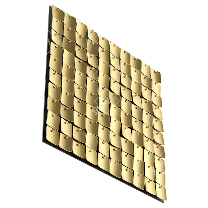 Title: Modern Decorative Wall Panels 3D model image 5