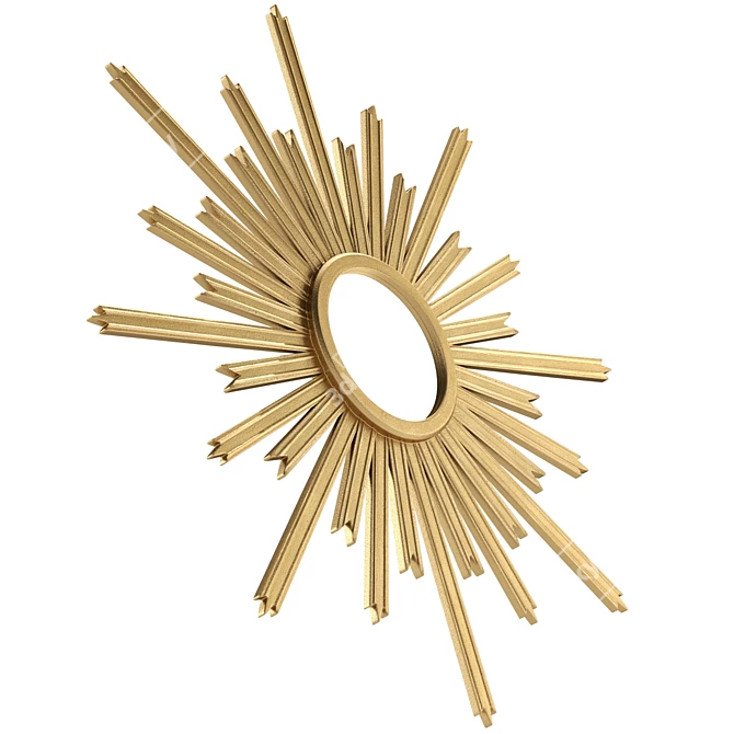 Mid-Century Starburst Mirror Model 3D model image 5