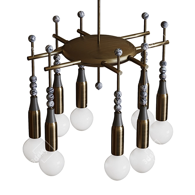 Ethereal Talisman 8 Pendant 3D model image 3
