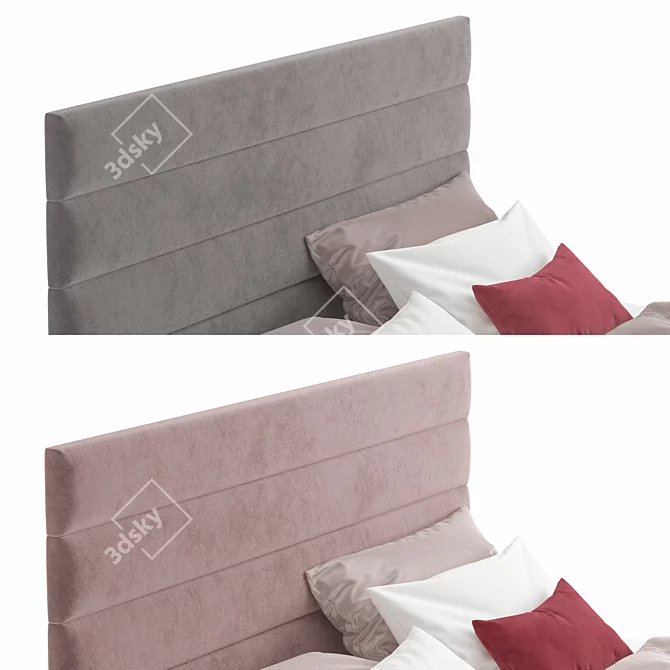 Translation: "Bed Loson-Legs 160 by divan.ru with La redoute Ulupna bedside table"

Modern Bed Set with 3D model image 3