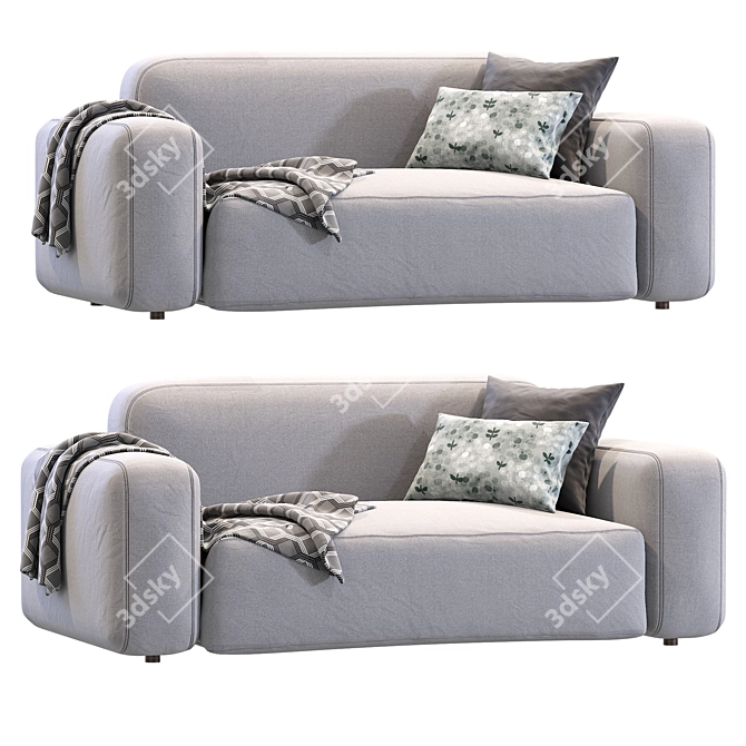 Cazarina Small Sofa Norman 3D 3D model image 1