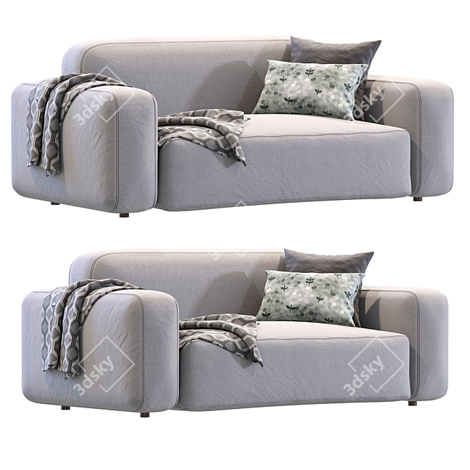 Cazarina Small Sofa Norman 3D 3D model image 2