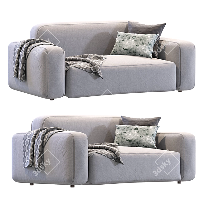 Cazarina Small Sofa Norman 3D 3D model image 3