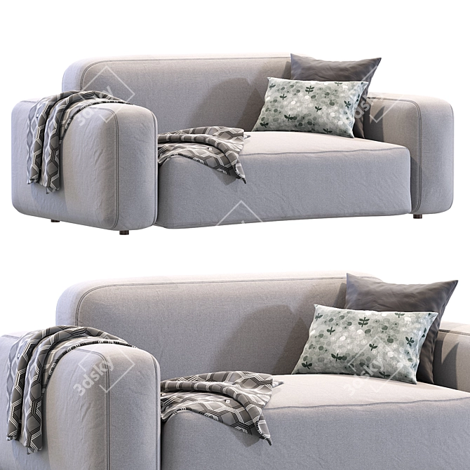 Cazarina Small Sofa Norman 3D 3D model image 4