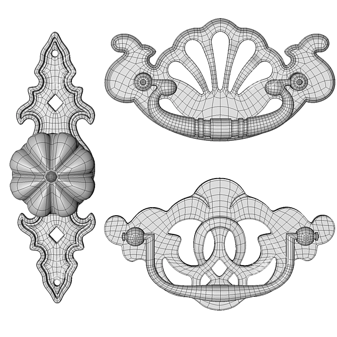 Bronze Tropical Ceiling Fan 3D model image 4