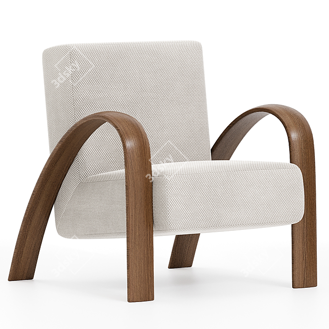 Timeless GRANDMA Light Armchair 3D model image 1