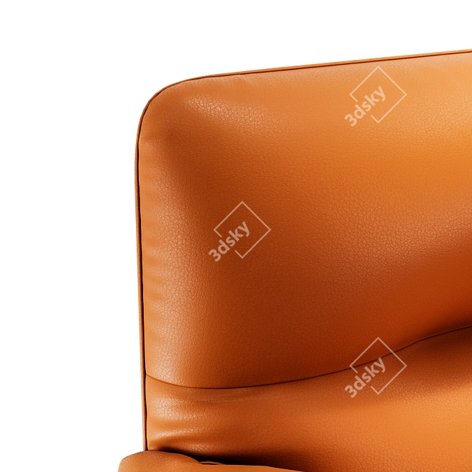 Modern Tampa Swivel Armchair: Luxury Elegance 3D model image 2