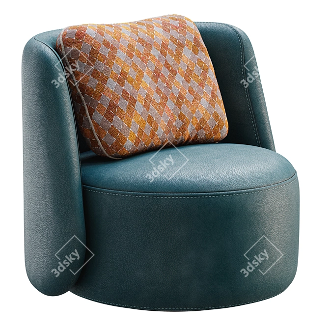 Sleek Modern Pyora Furniture 3D model image 1