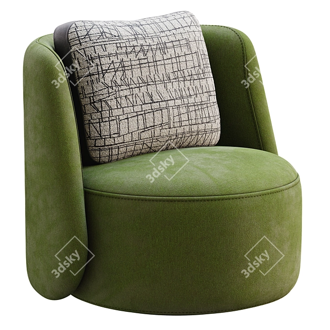 Sleek Modern Pyora Furniture 3D model image 2