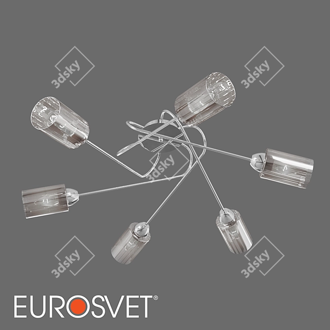 Eurosvet 30167/6 Motive Ceiling Light 3D model image 1