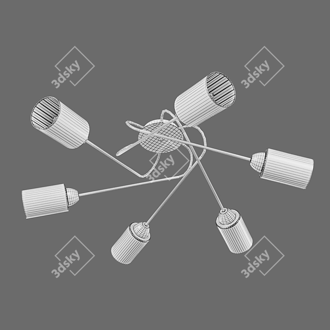 Eurosvet 30167/6 Motive Ceiling Light 3D model image 3
