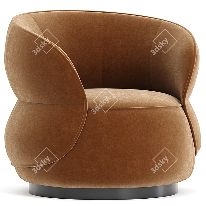  Sleek Modern Clip Armchair Italy 3D model image 2