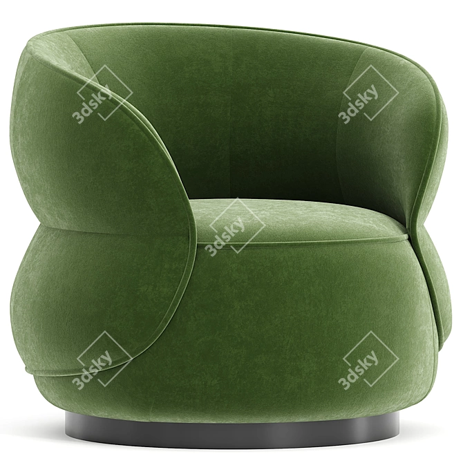  Sleek Modern Clip Armchair Italy 3D model image 3