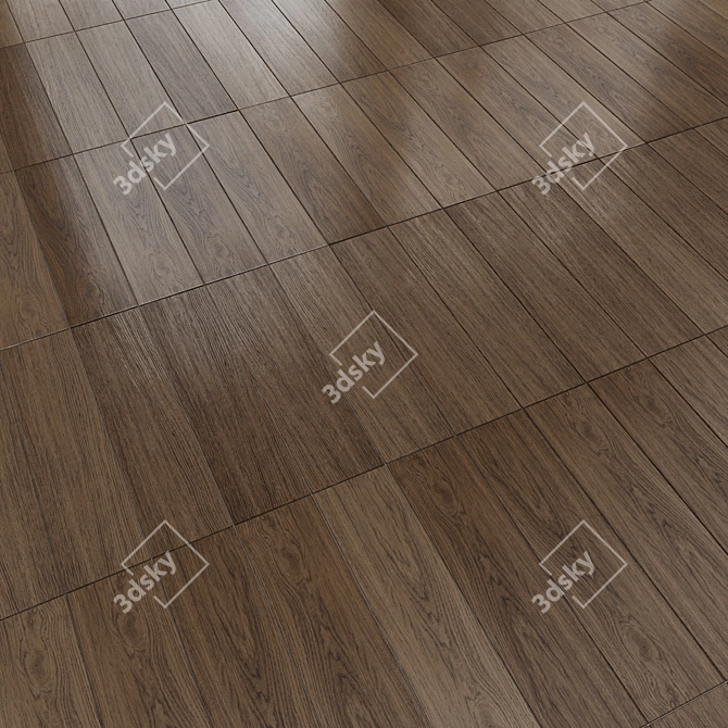 Distinto Wood Brown Matte 15x60 3D model image 1