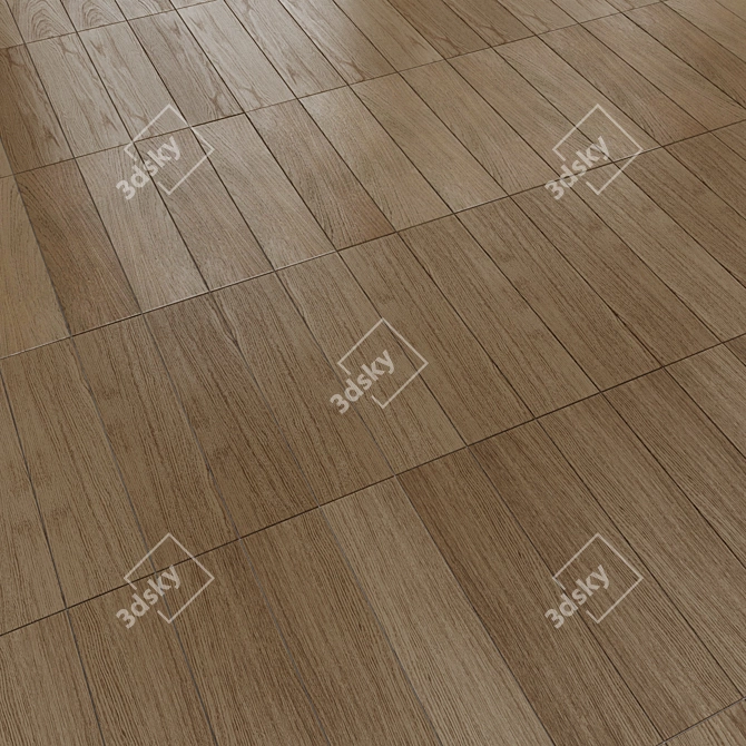 Distinto Wood Brown Matte 15x60 3D model image 4
