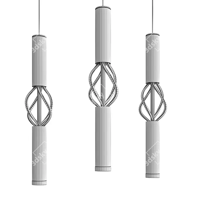 Hanging LED Pendant Light 3D model image 3