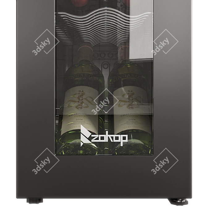 Modern Wine Refrigerator: Sleek Design 3D model image 4