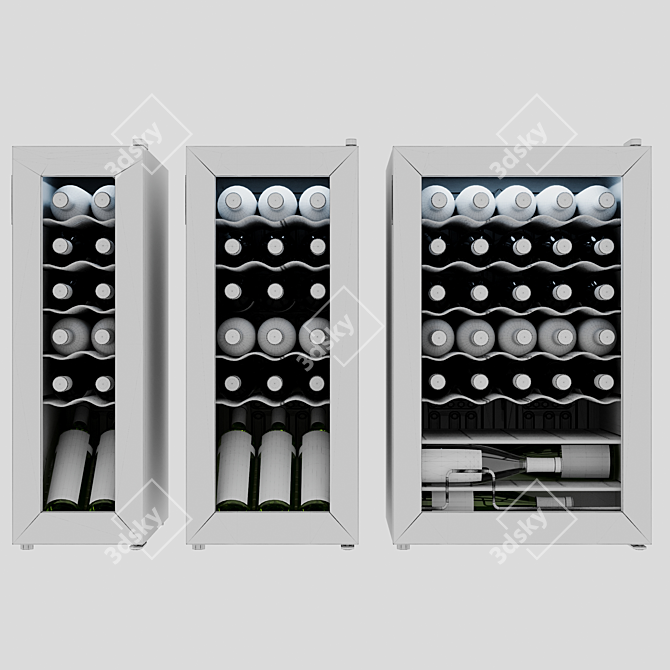 Modern Wine Refrigerator: Sleek Design 3D model image 8
