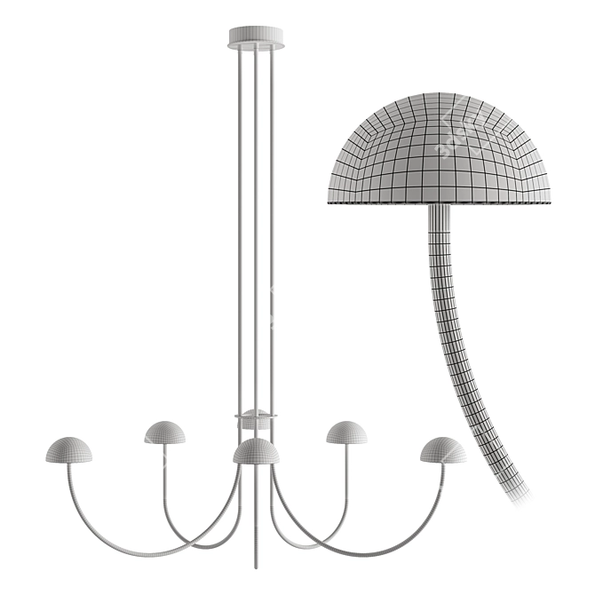 Aromas Dussa Pendant Lamp Elegance 3D model image 4