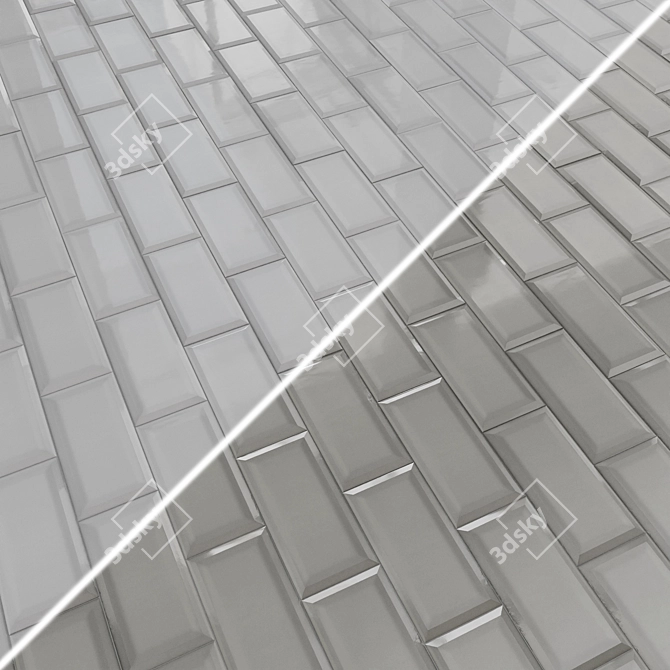 Clemanso Glossy Wall Tiles 3D model image 3