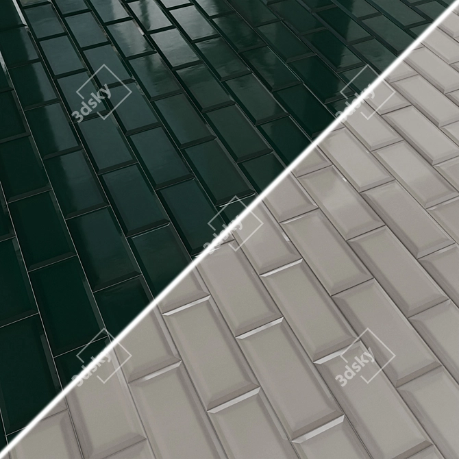 Clemanso Glossy Wall Tiles 3D model image 5