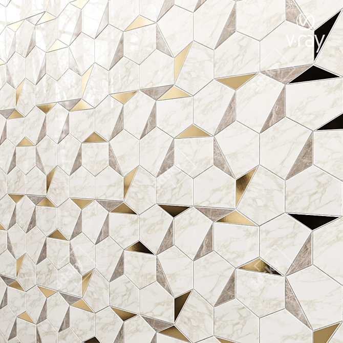 Marvel Edge Gold Hex Collection 3D model image 1