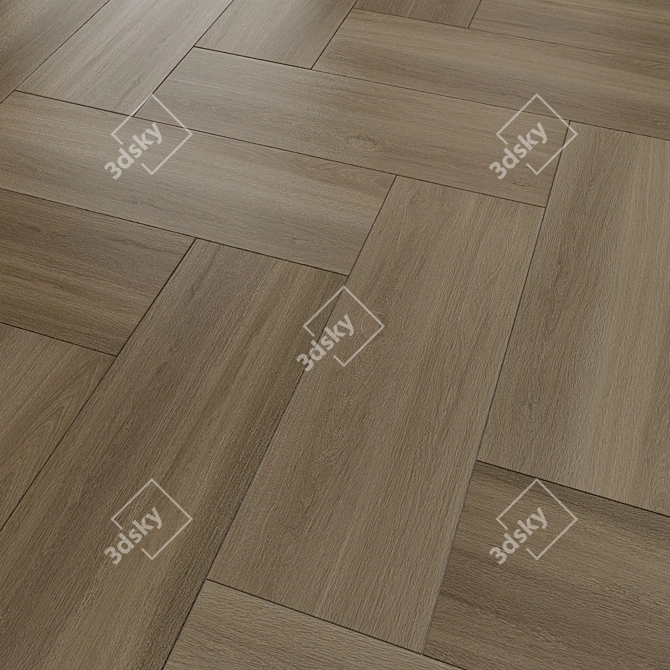 Lambro Wood-Effect Wall Tiles 3D model image 1