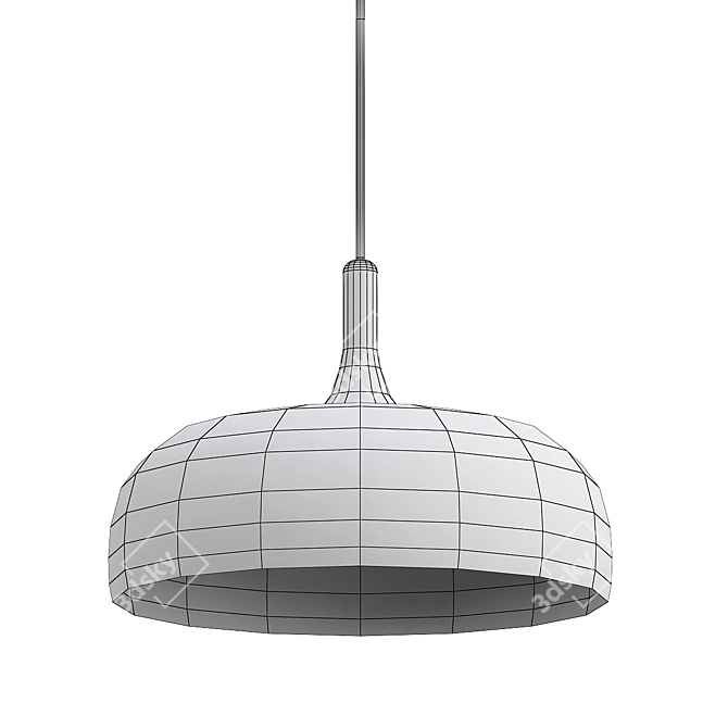 Modern Acorn Pendant Light Fixture 3D model image 2