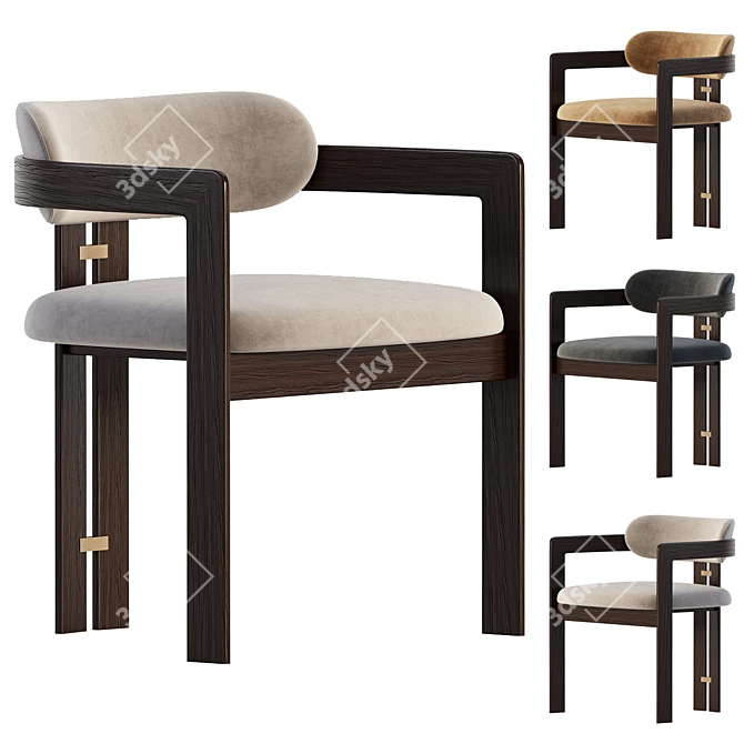 Sleek Kibo Chair 2017 Model 3D model image 1