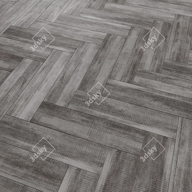 Antique Wood Trim 20x80 Grey & Beige 3D model image 4
