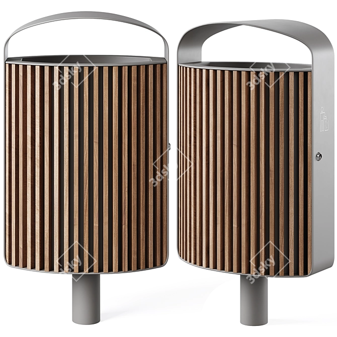 Modern Lena Trash Bin by mmcite 3D model image 4