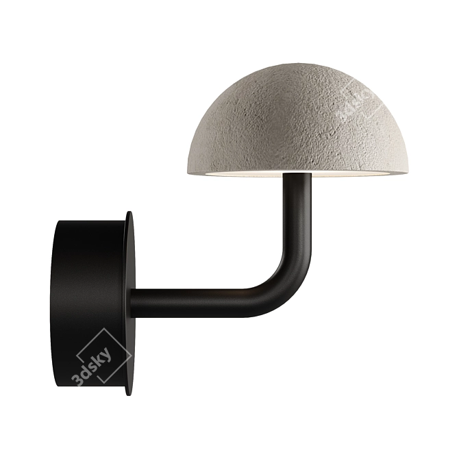 Modern Elegance Wall Sconce Light 3D model image 5