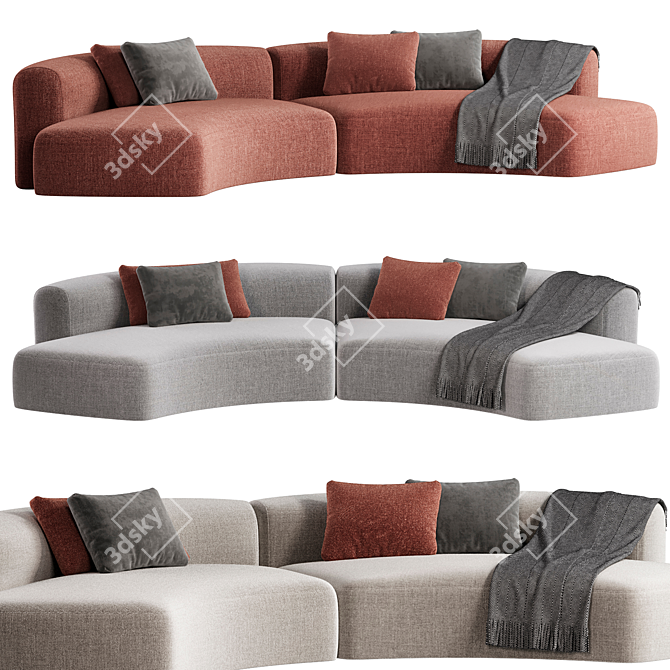 Curvy Comfort Sofa - 2015 Version 3D model image 1