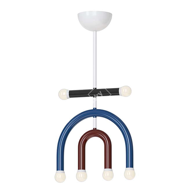 Modern LED Sphere Design Lamp 3D model image 3