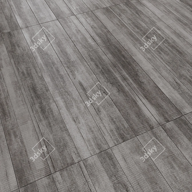 Vintage Wood Trim Tile Set 3D model image 2
