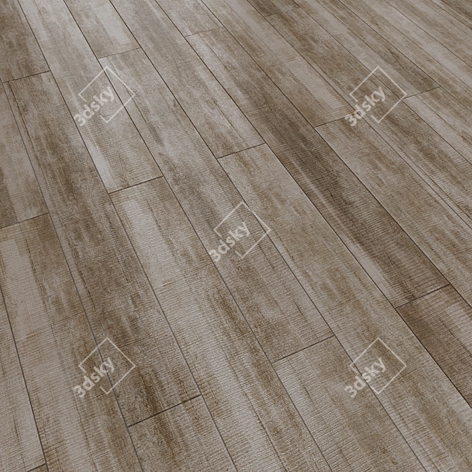 Vintage Wood Trim Tile Set 3D model image 6