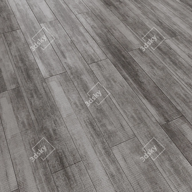 Vintage Wood Trim Tile Set 3D model image 7