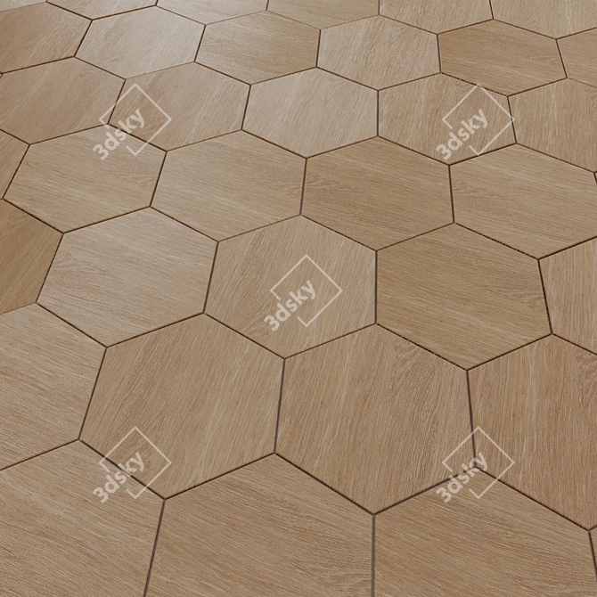 Brenta Beige Light Ceramic Tiles 3D model image 2