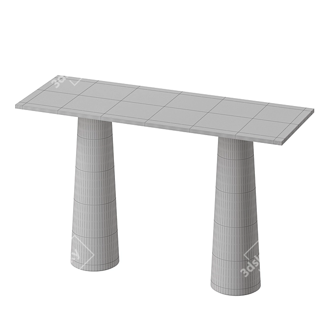 Sleek Baker Zora Console Elegance 3D model image 5