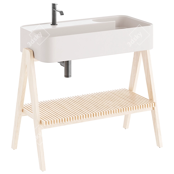 Nik TRAMA Bathroom Vanity Furniture 3D model image 1