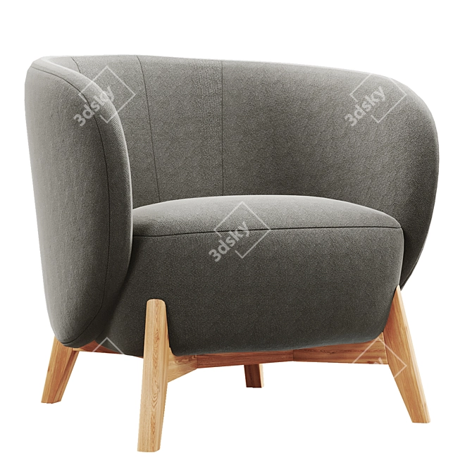 Tilar Textile Chair Soft Comfort 3D model image 4