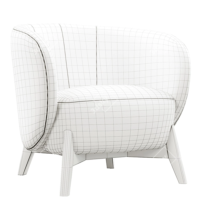 Tilar Textile Chair Soft Comfort 3D model image 7