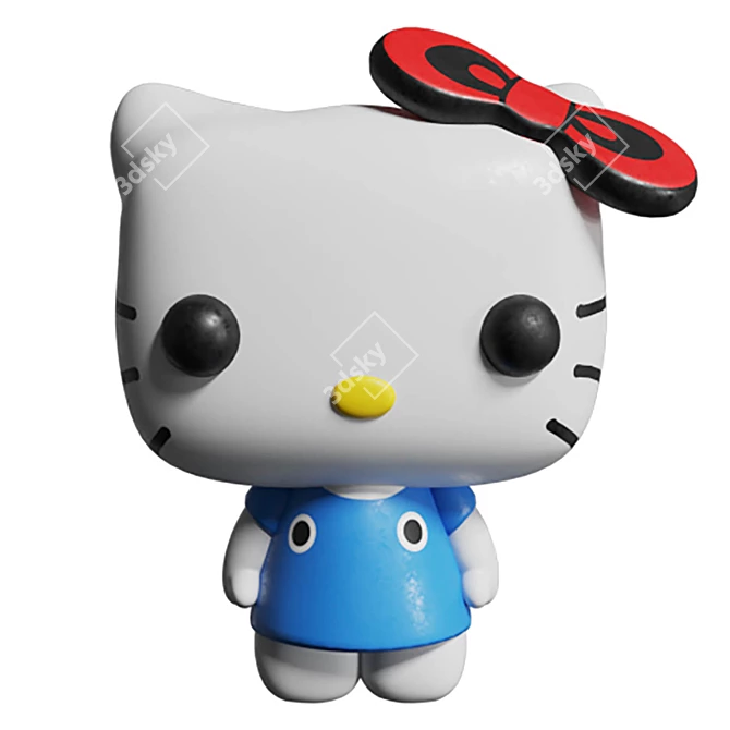 Hello Kitty Vinyl Figure 45th Anniversary 3D model image 1