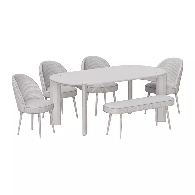 La Redoute Interieurs Dining Set 3D model image 13