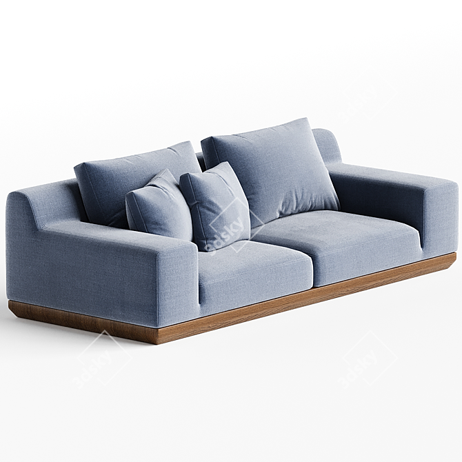 Stylish and Comfortable Alba Sofa 3D model image 2